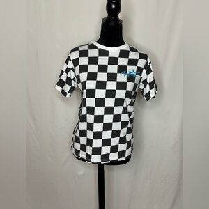 Tony Hawk Black and White Checkered Short Sleeve Tee